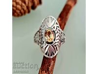 5096 Silver ring with Citrine