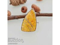 Ασημένιο δαχτυλίδι 5090 με Bee Jasper