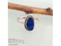 5076 Silver ring with Australian opal