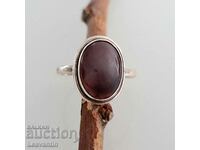 5066 Silver ring with Garnet