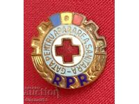 Insigna GSO. Crucea Rosie Romania - APARARE SANITARA