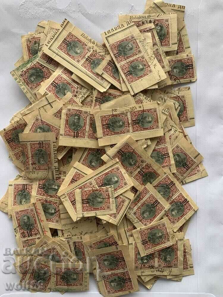 Stamps-1903-Overprint-Ferdinand-10st in 15st-330pcs