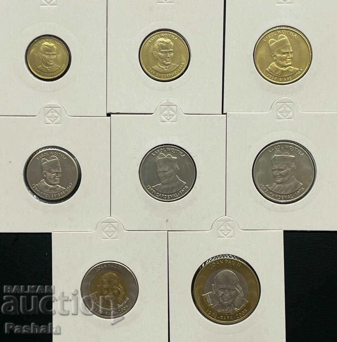 Andorra set 1,2,5,10,25,50 centim 1,2 dinars 2005 Andorra set 1,2,5,10,25,50 centim 1,2 dinars 2005