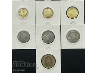 Andorra set 1,2,5,10,25,50 centim 1 dinar 2013