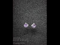 Earrings with Amethyst 3.5mm