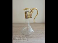 Beautiful glass decanter with gilding!