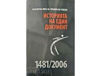 The history of a document 1481/2006-Collection