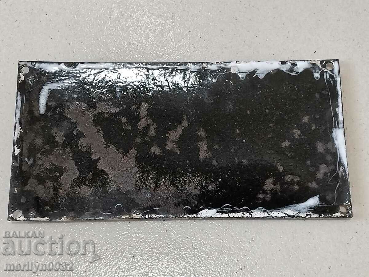 Delivery of Enamel German plate plate Third Reich Delivery of Enamel German plate plate Third Reich