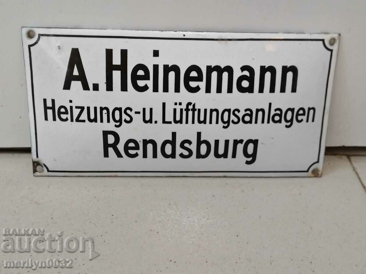 Enamel German plate plate Third Reich - 5 Enamel German plate plate Third Reich - 5