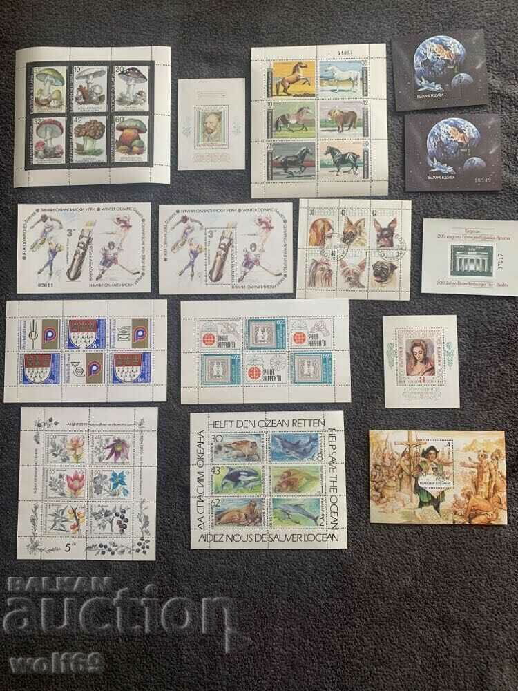 Lot-Blocks, stamps and small sheets-1991-1992-Perfect