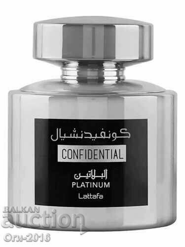 Confidential Platinum Lattafa Eau de Parfum with price 45.00 BGN | € 23.01 Confidential Platinum Lattafa Eau de Parfum with price 45.00 BGN | € 23.01