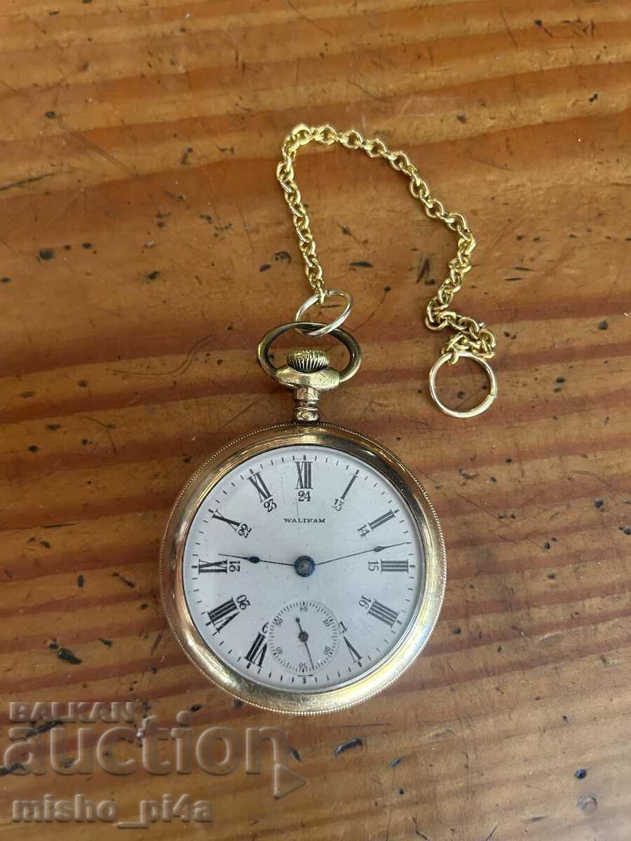 Thick gold plated pocket watch