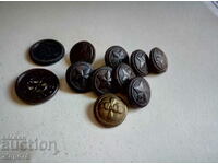 LOT of 9 old MILITARY BUTTONS and 2 Others