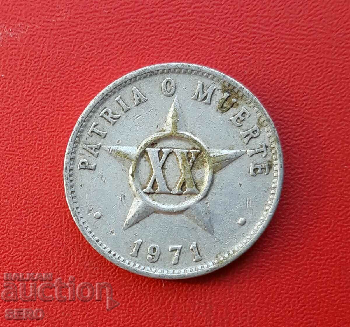 Cuba-20 centavos 1971