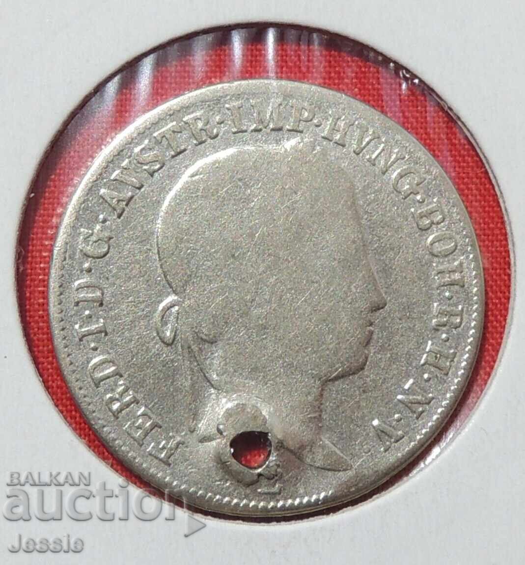 20 Kreuzer Austro-Ungaria 1848 E Argint - Ferdinand I cu preț € 16.90 | 33.05 BGN