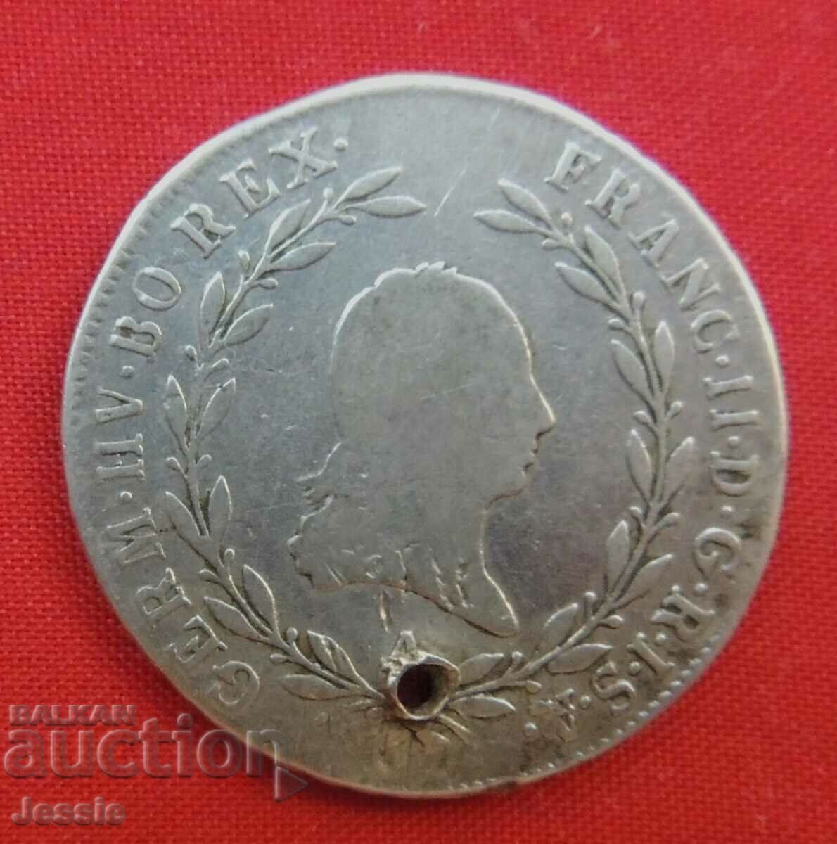 20 Kreuzer Austria-Hungary 1804 G Silver - Franz II with price 13.00 BGN | € 6.65 20 Kreuzer Austria-Hungary 1804 G Silver - Franz II with price 13.00 BGN | € 6.65