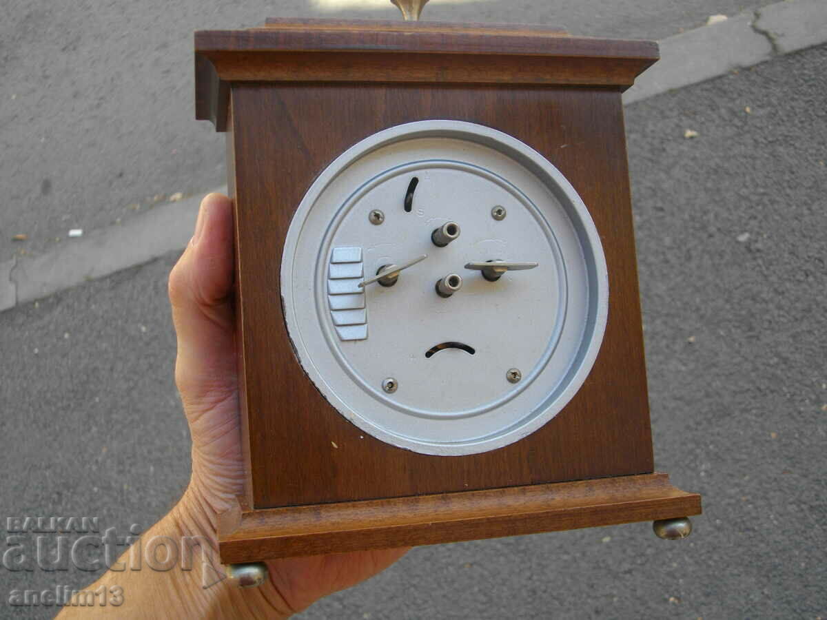 OLD DESK FIREPLACE CLOCK VEGLIA ALARM CLOCK - 6