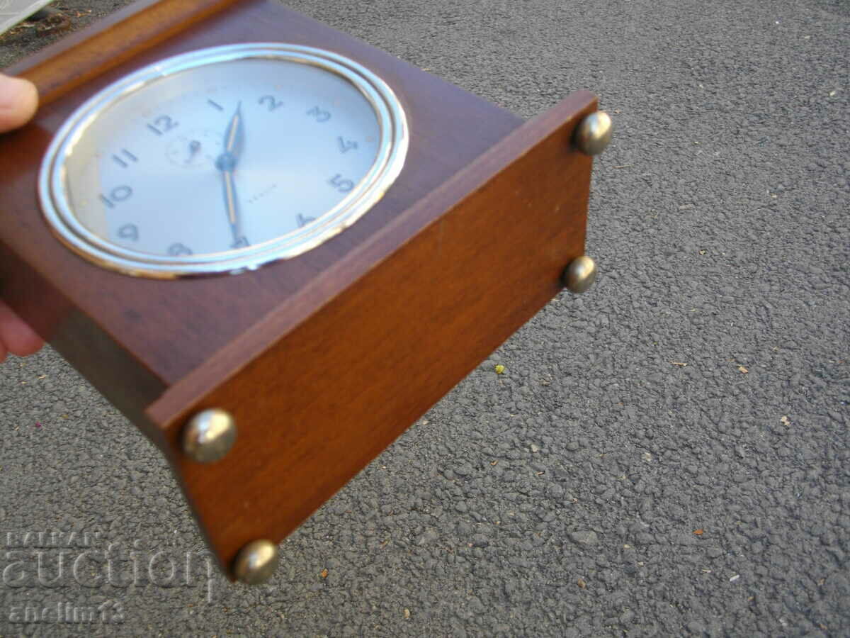 OLD DESK FIREPLACE CLOCK VEGLIA ALARM CLOCK - 7