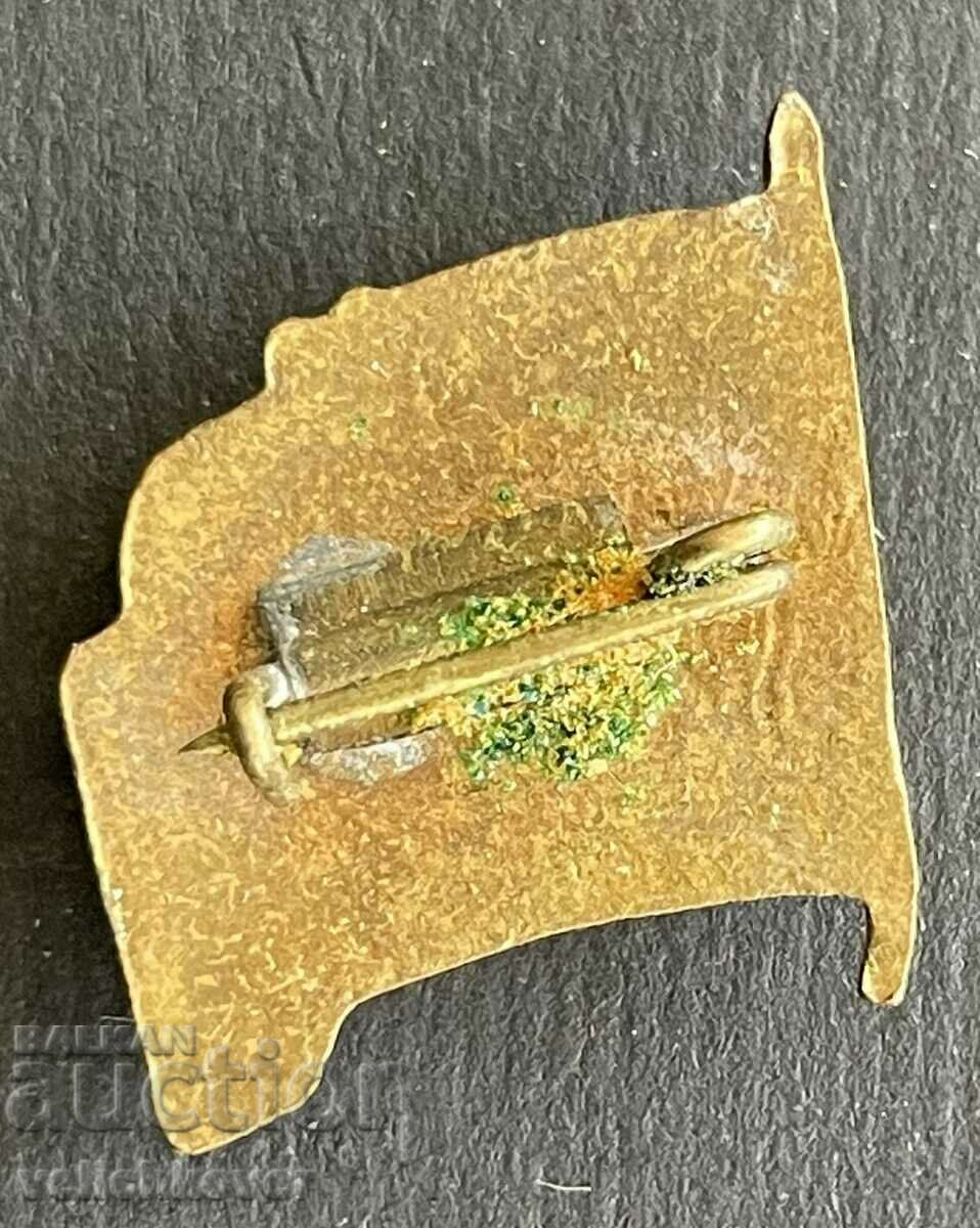 38487 USSR sign flag of the USSR and the image of V. I. Lenin enamel with price 5.00 BGN | € 2.56