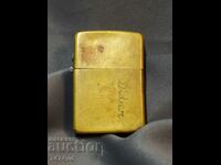 OLD BRASS ZIPPO LIGHTER