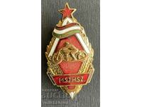 38491 Hungary badge DOSO motorcycling enamel 1950s