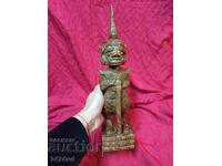 Wooden sculpture - temple guardian mythical creature