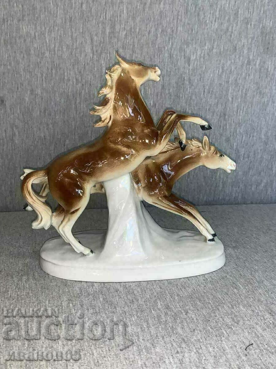 old porcelain horse figure