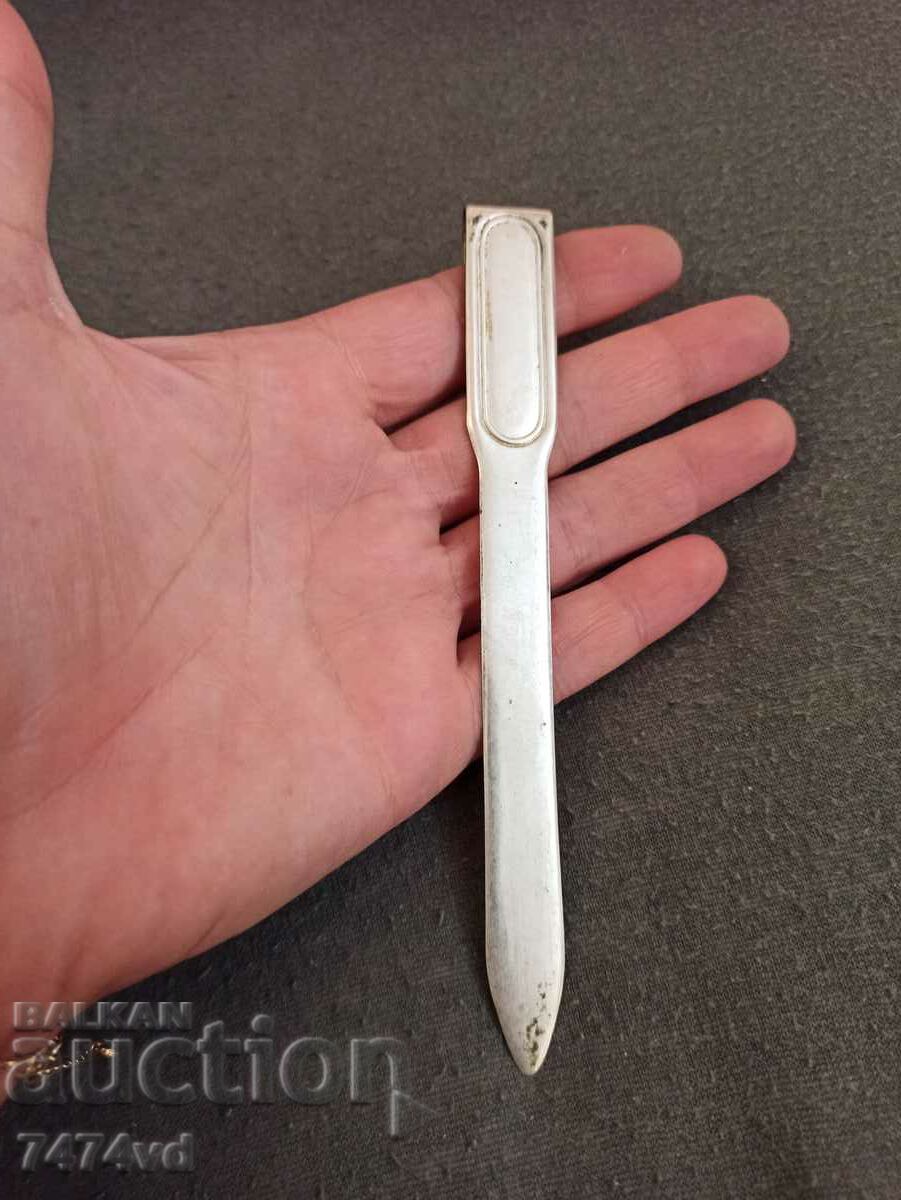 Silver old letter knife that can be hung