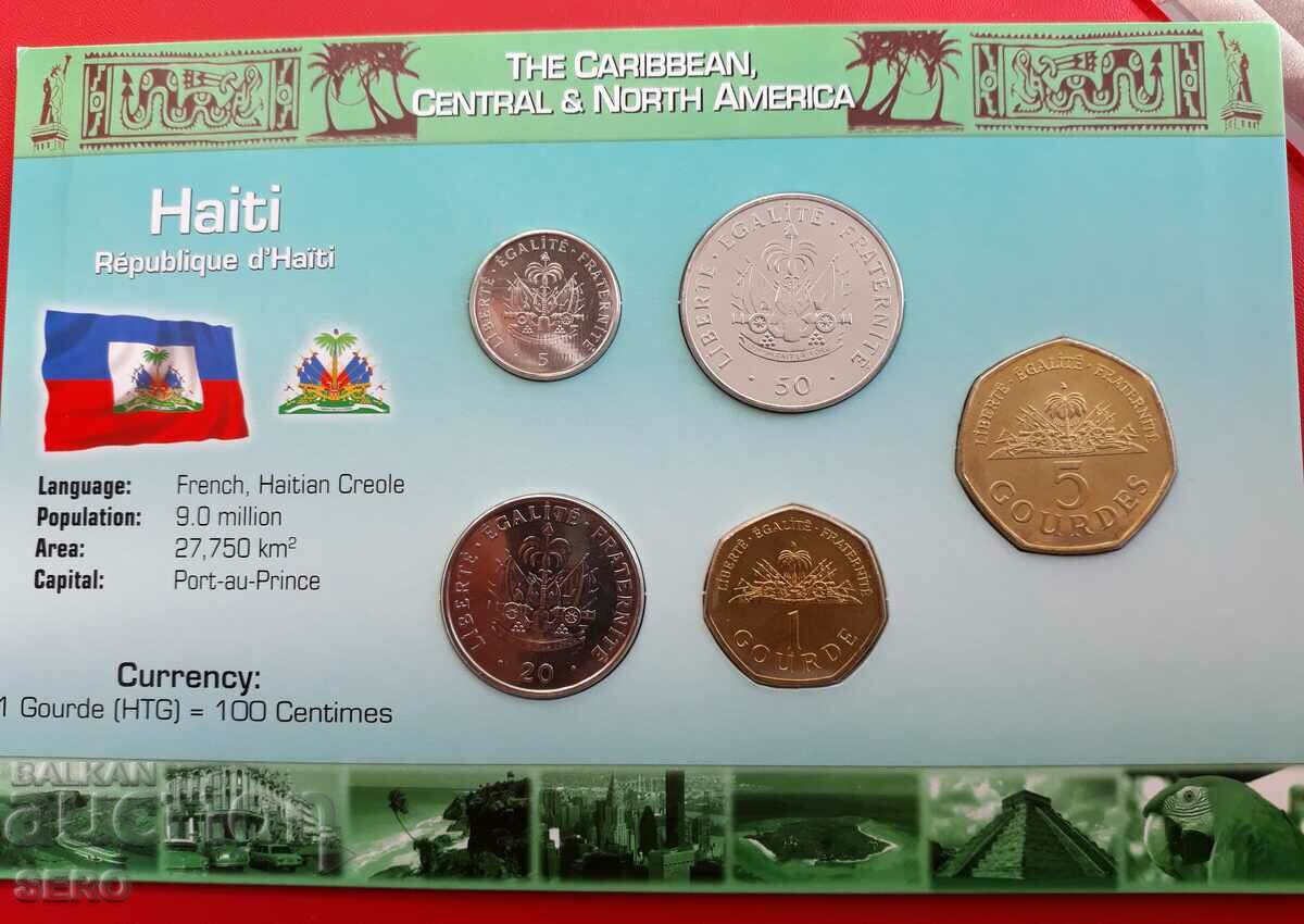 Haiti-SET 1995-2003 of 5 coins