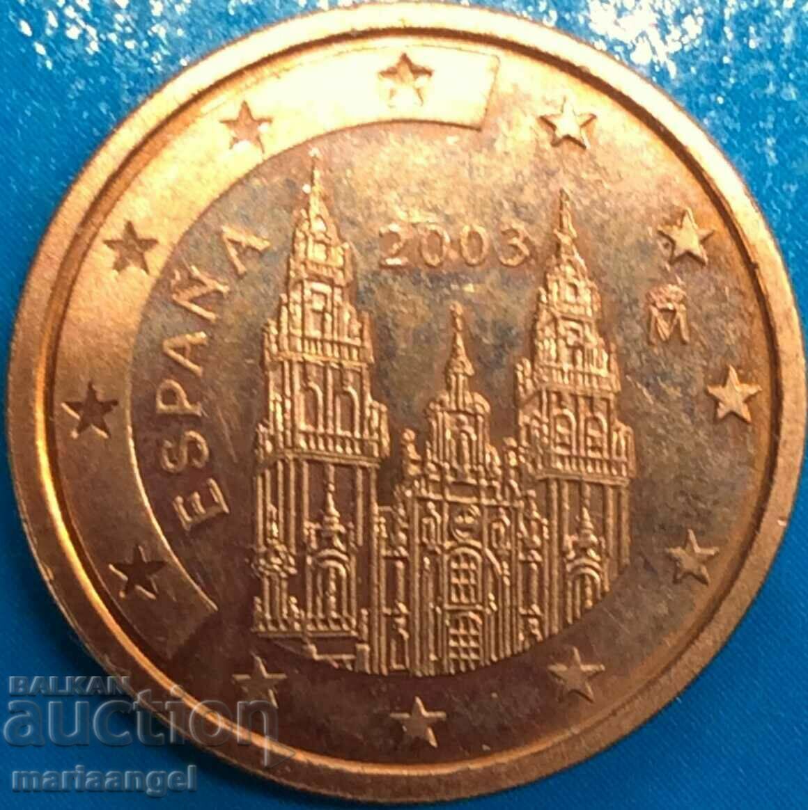 2 евро цента 2003 Испания PROOF