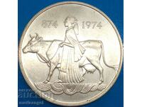 Iceland 1974 500 kroner Jubilee PROOF silver