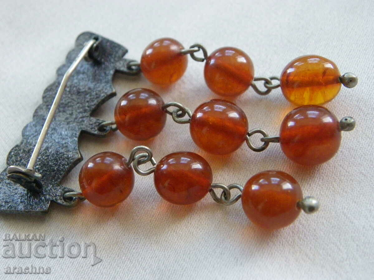 Delivery of Brooch with natural amber, Kaliningrad, USSR Delivery of Brooch with natural amber, Kaliningrad, USSR