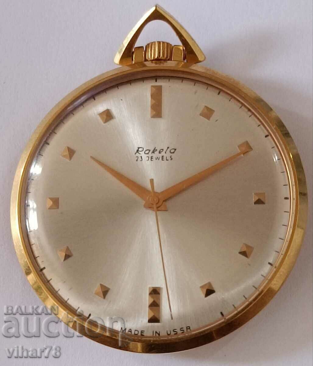 RARE POCKET WATCH- RAKETA-RAKETA with price 399.99 BGN | € 204.51 RARE POCKET WATCH- RAKETA-RAKETA with price 399.99 BGN | € 204.51