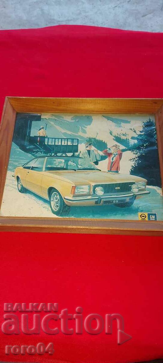 WOODEN FRAME - GLASS - OPEL