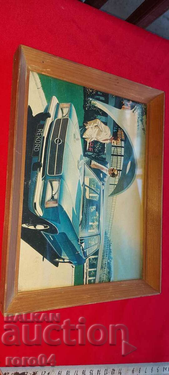 WOODEN FRAME - GLASS - OPEL - 7 WOODEN FRAME - GLASS - OPEL - 7