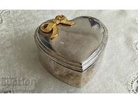 Vintage Silver Plated Jewelry Box