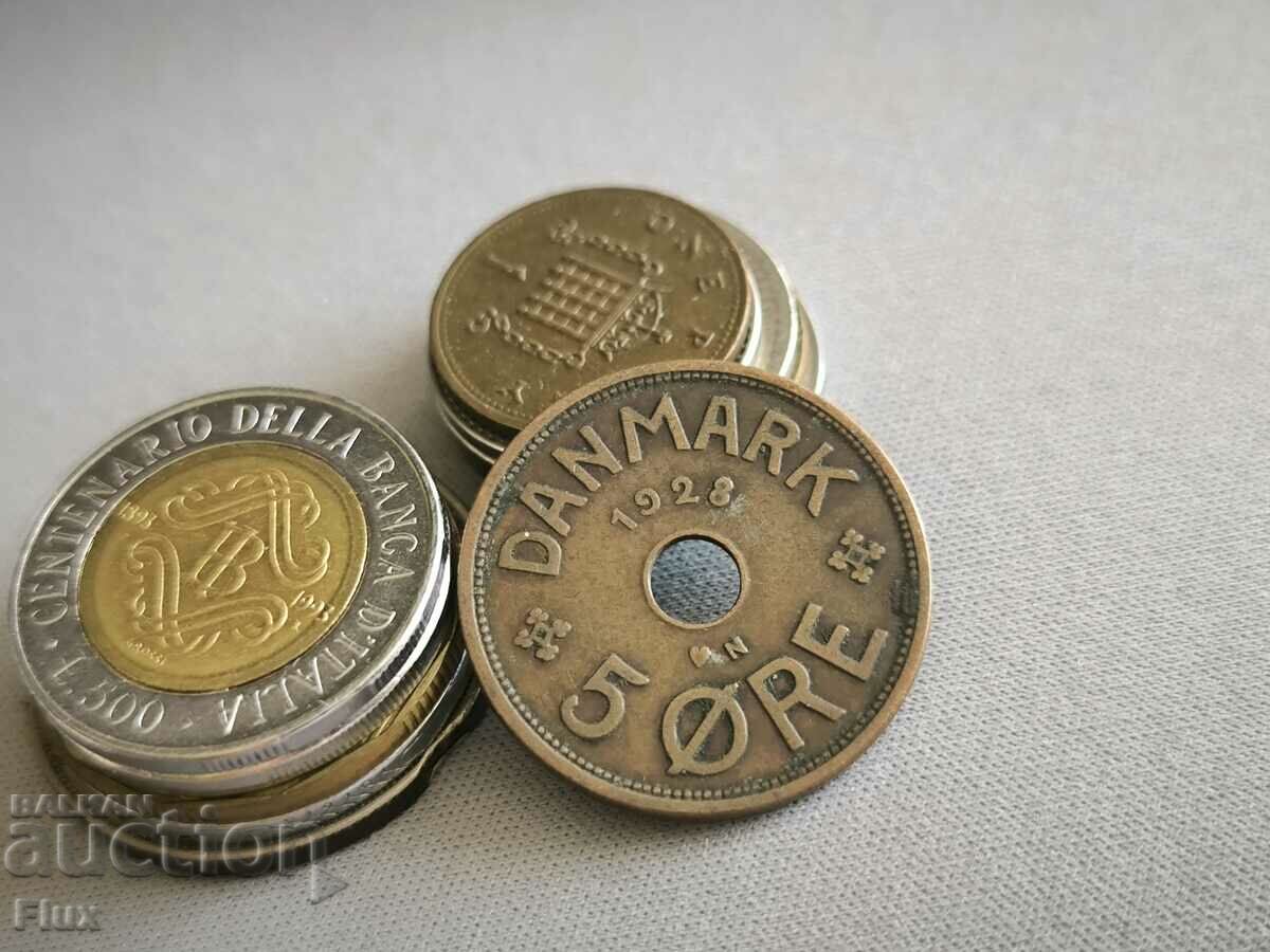 Coin - Denmark - 5 Ores | 1928