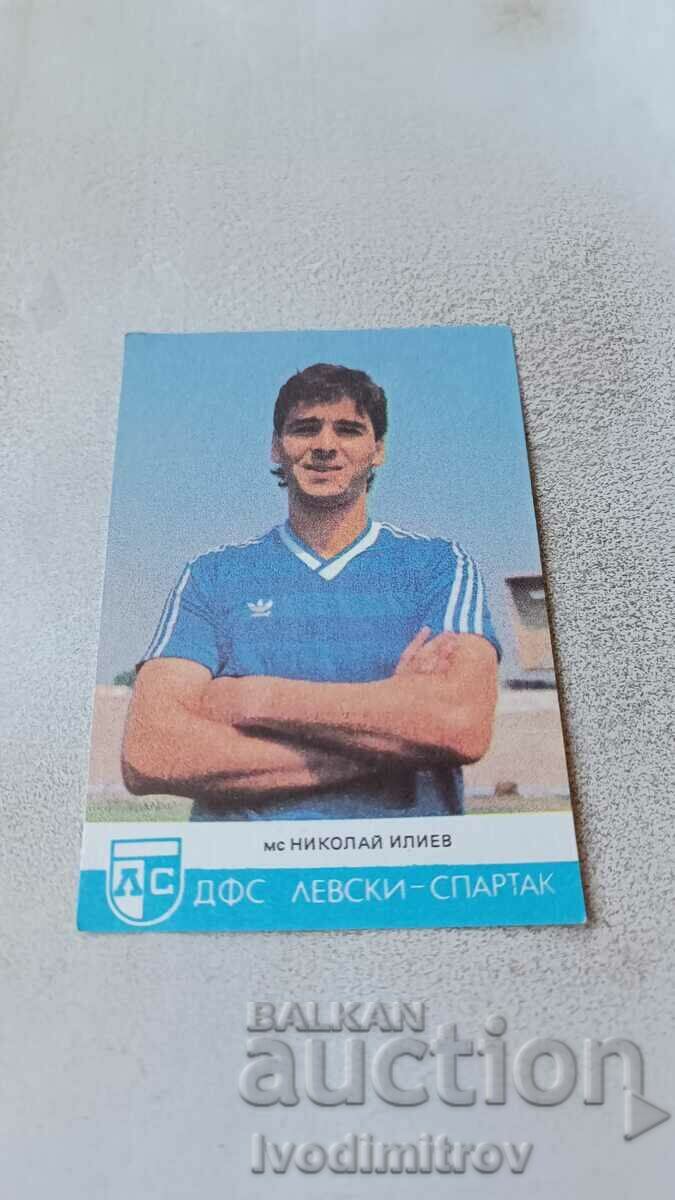 Ημερολόγιο DFS Levski - Spartak MS Nikolay Iliev 1988