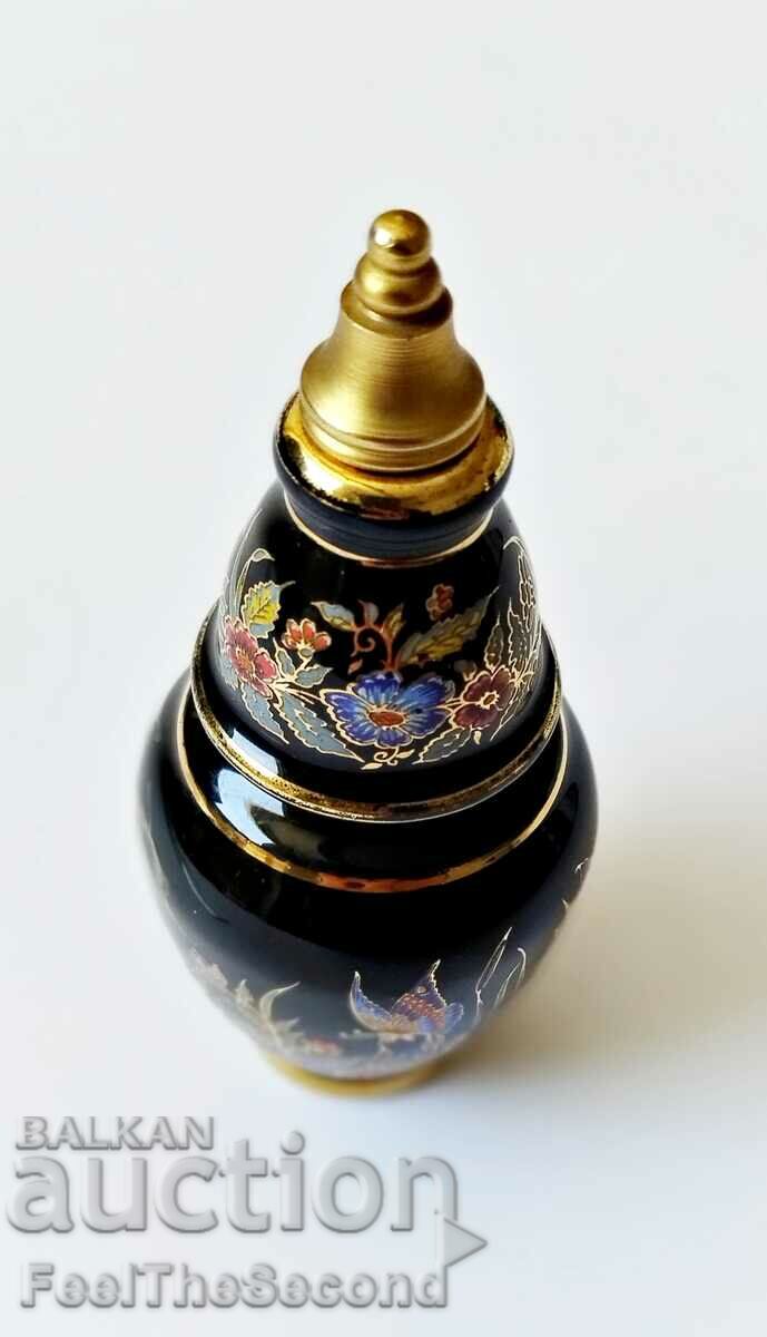 Vintage perfume bottle with gilding on the edges USSR