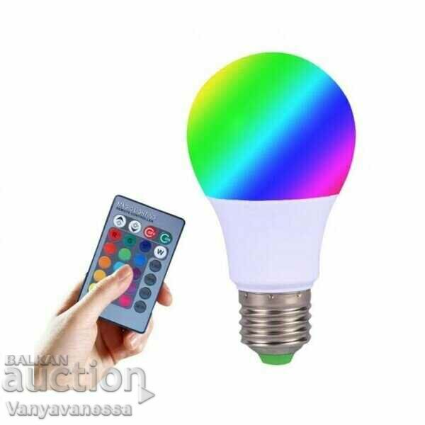 Multi Color Light Bulb with Remote