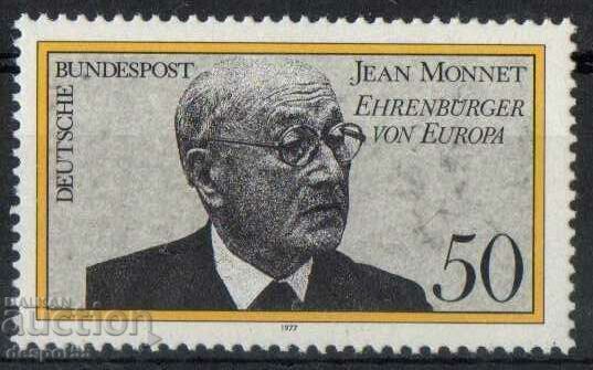 1977. GFR. The politician Jean Monnet - honorary citizen of Europe.