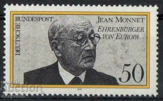 1977. GFR. Politicianul Jean Monnet - cetățean de onoare al Europei.