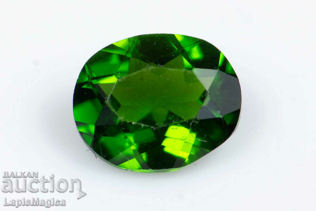 Chrome diopside 0.38ct 5x4mm oval cut #7