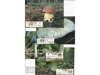 Cards maximum 2014 Mushrooms Limited edition block with vignettes