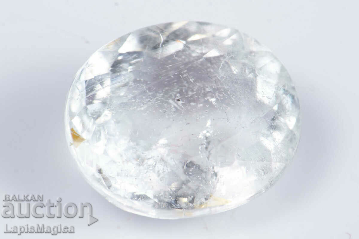 Acvamarin alb Goshenite 4,33 ct Tăitură ovală