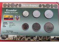 Ecuador-SET of 6 coins 1988-1991