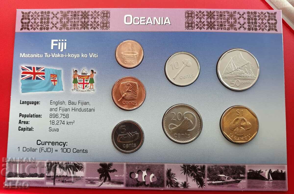 Fiji Islands - SET of 7 coins 1995-2009