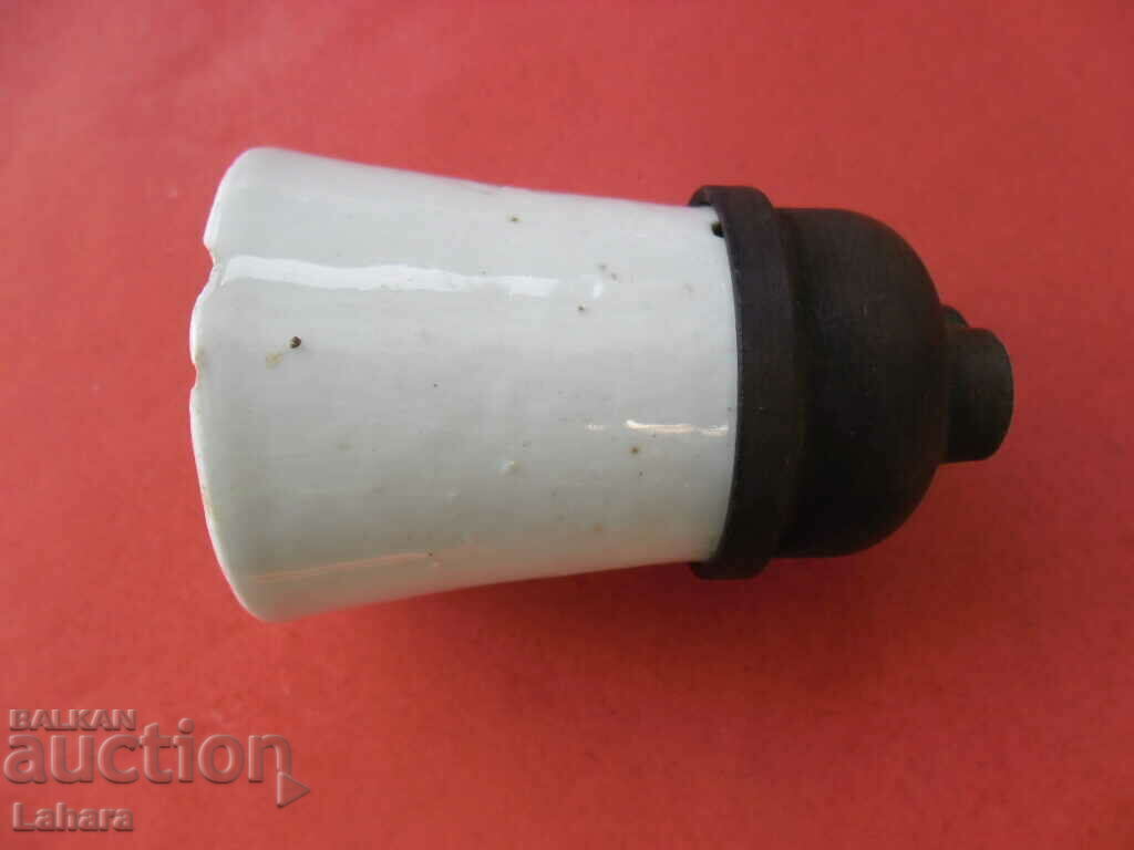 Старинна ел фасунга порцеланова - 6