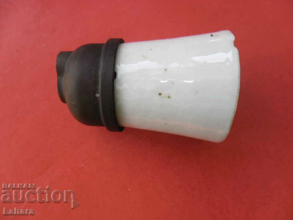 Старинна ел фасунга порцеланова - 7