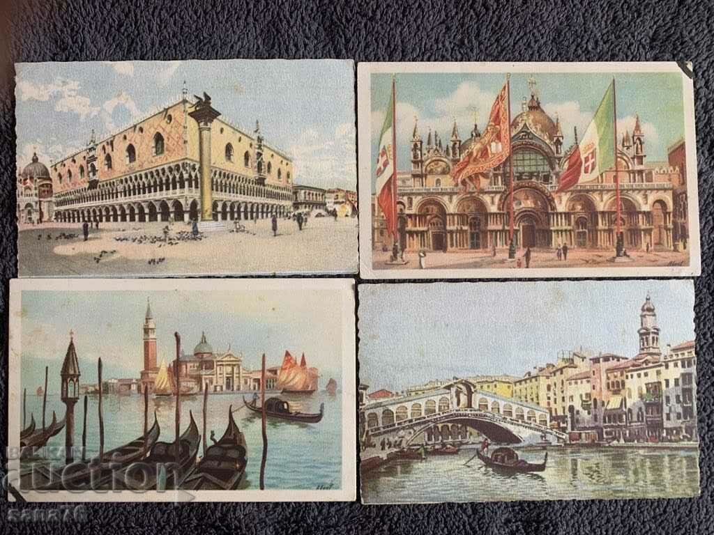 Lot of hundred year old cards from Italy (Venice)-1